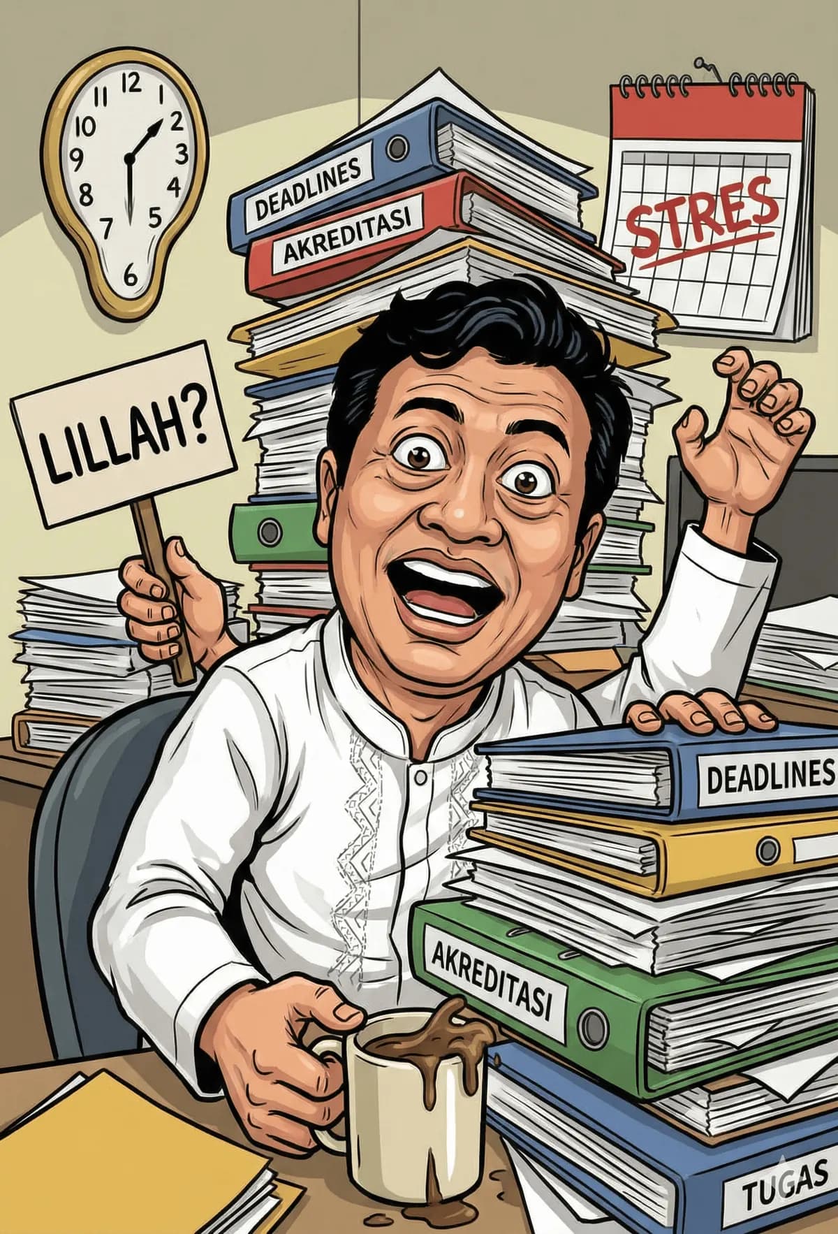 Lelah atau Lillah? Seni Tetap Waras di Tengah Tumpukan Deadline