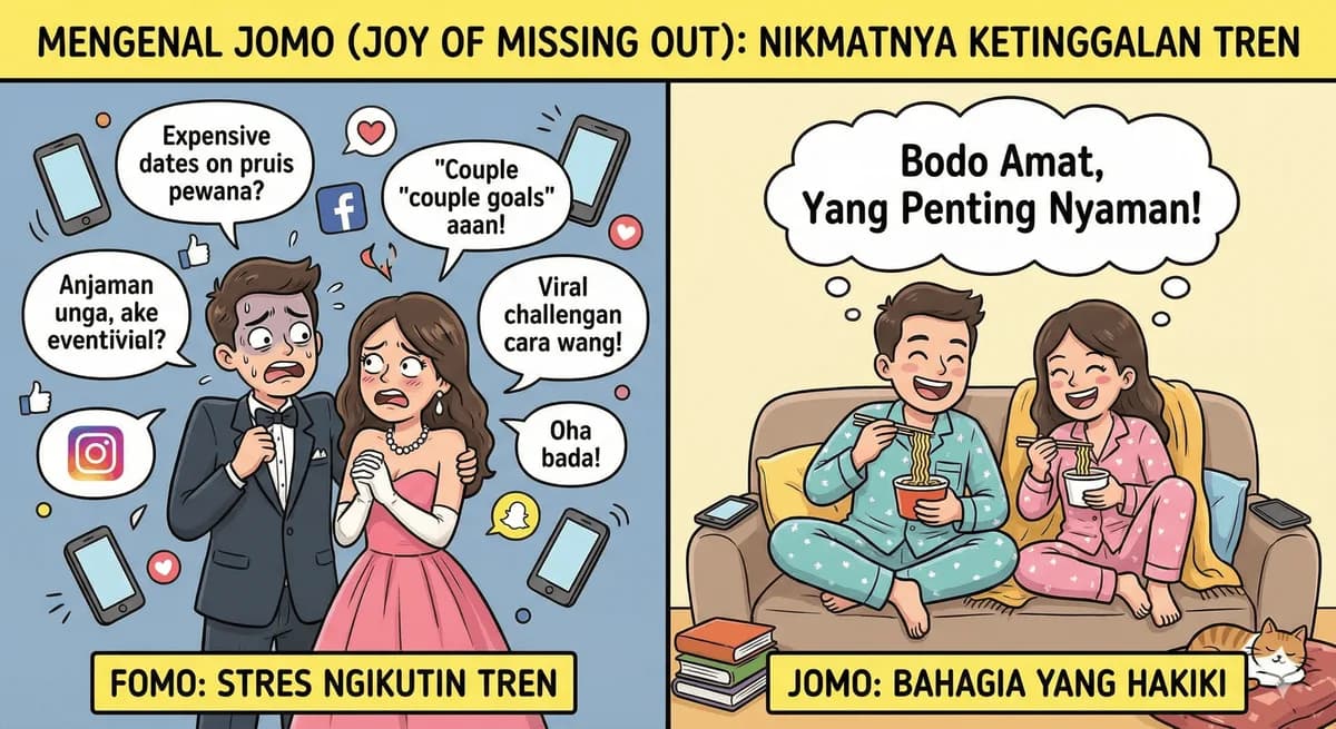 Mengenal JOMO (Joy of Missing Out): Nikmatnya Ketinggalan Tren (Edisi Menyelamatkan Hati dan Dompet)