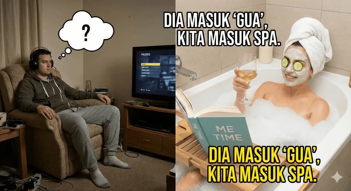 Dia Masuk 'Gua', Kita Masuk Spa: Seni Membiarkan Pasangan Bengong Sendirian