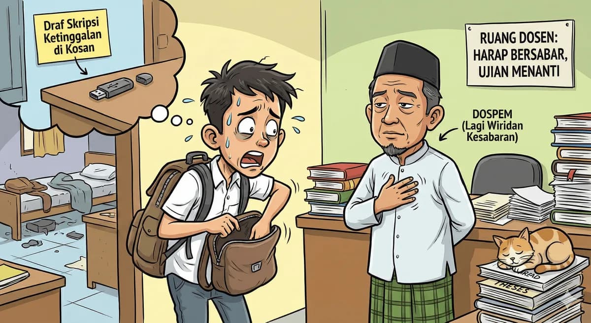 Misteri Dosen Pembimbing: Di-chat Tak Balas, Ditemui Tak Ada, Sekalinya Ada Kitanya Lupa Bawa Draf