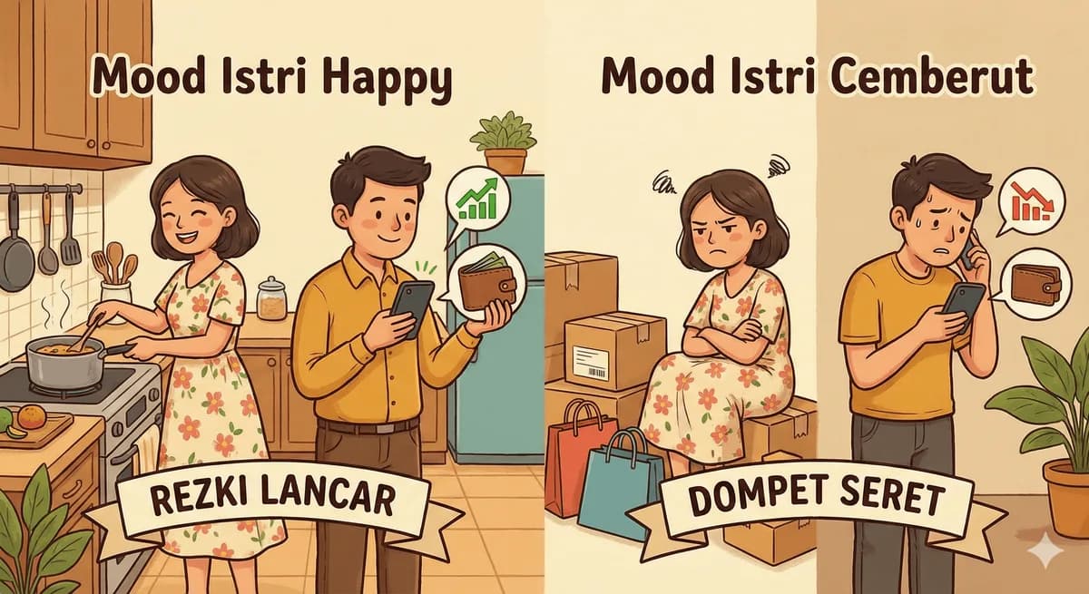Saldo ATM Suami Tergantung Mood Istri: Sebuah Tesis Ringan Tentang Ekonomi Rumah Tangga yang Aneh Tapi Nyata