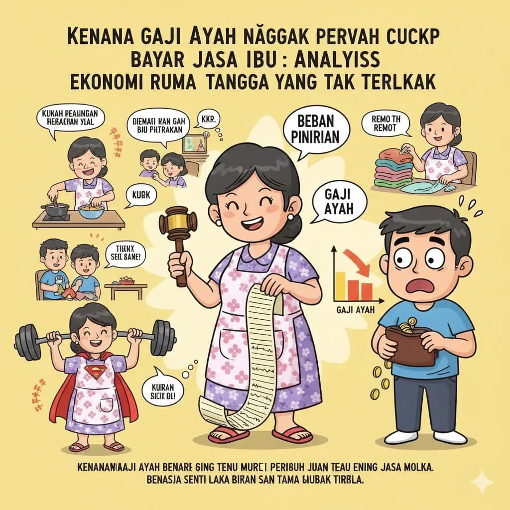 Kenapa Gaji Ayah Nggak Pernah Cukup Bayar Jasa Ibu: Analisis Ekonomi Rumah Tangga yang Tak Terlihat (Kecuali Sama Ibu)
