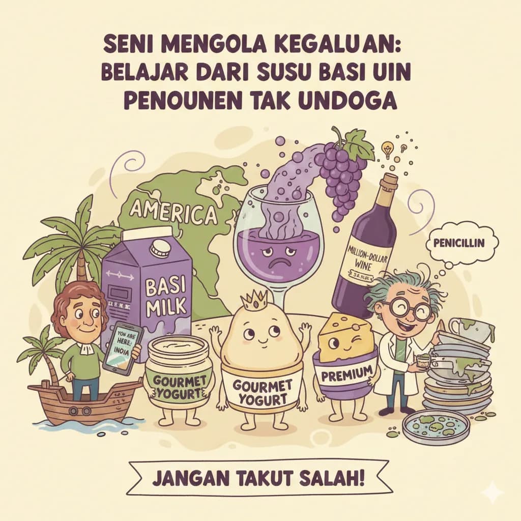 Seni Mengolah Kegagalan: Belajar dari Susu Basi dan Penemuan Tak Terduga