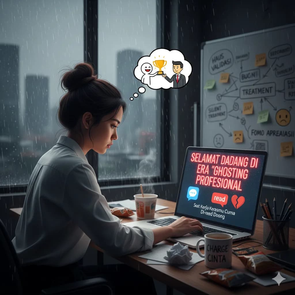 Selamat Datang di Era 'Ghosting Profesional': Saat Kerja Kerasmu Cuma Di-read Doang