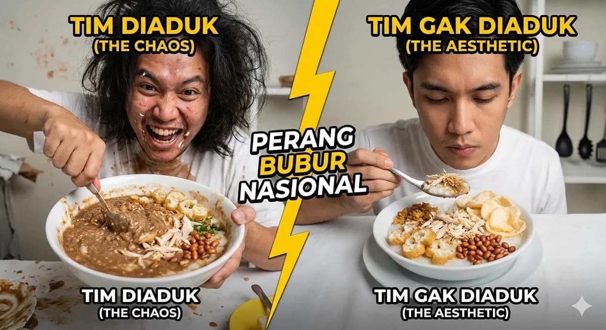 Perdebatan Bubur Diaduk vs Tidak Diaduk: Pemicu Perpecahan Bangsa