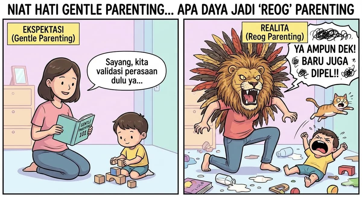 Niat Hati Gentle Parenting, Apa Daya Malah Jadi 'Reog' Parenting