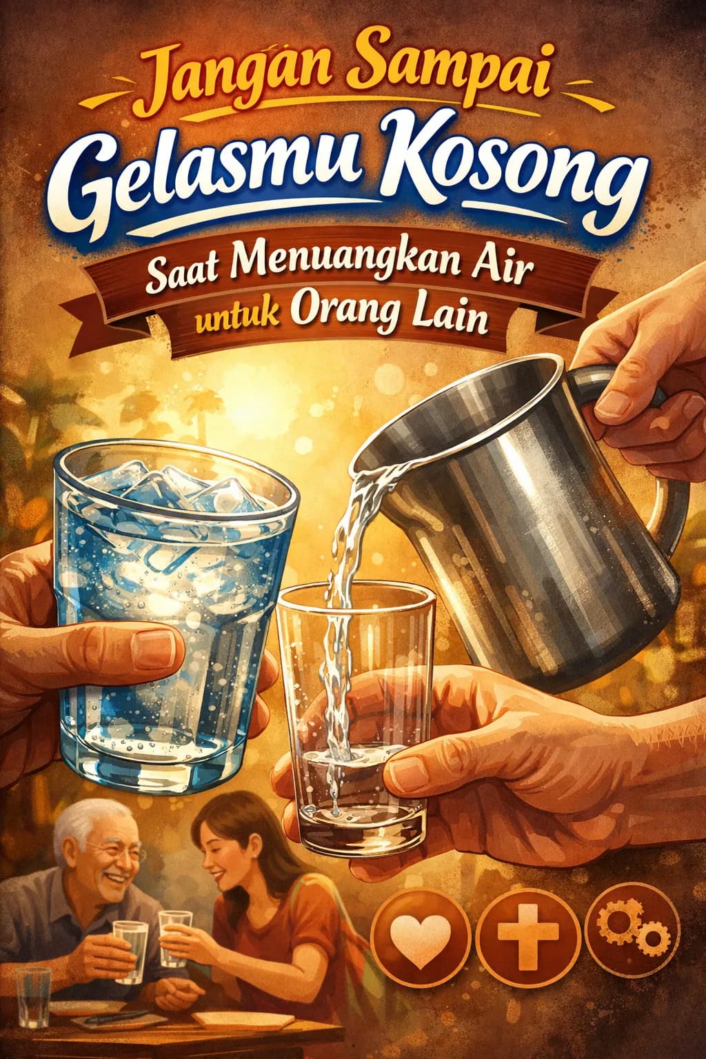 Jangan Sampai Gelasmu Kosong Saat Menuangkan Air untuk Orang Lain
