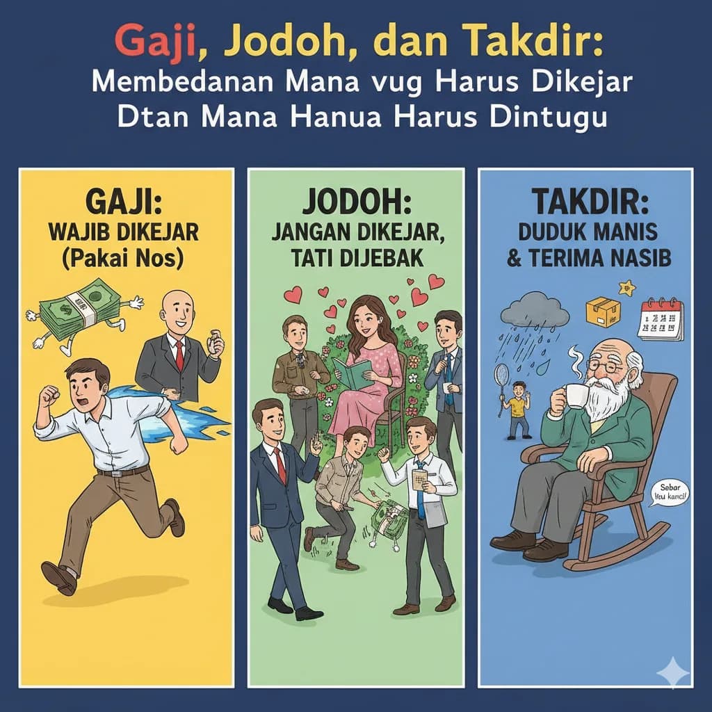 Gaji, Jodoh, dan Takdir: Membedakan Mana yang Harus Dikejar dan Mana yang Harus Ditunggu