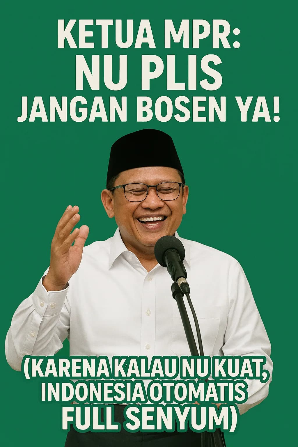 Ketua MPR: NU Plis Jangan Bosen Ya! (Karena Kalau NU Kuat, Indonesia Otomatis Full Senyum)