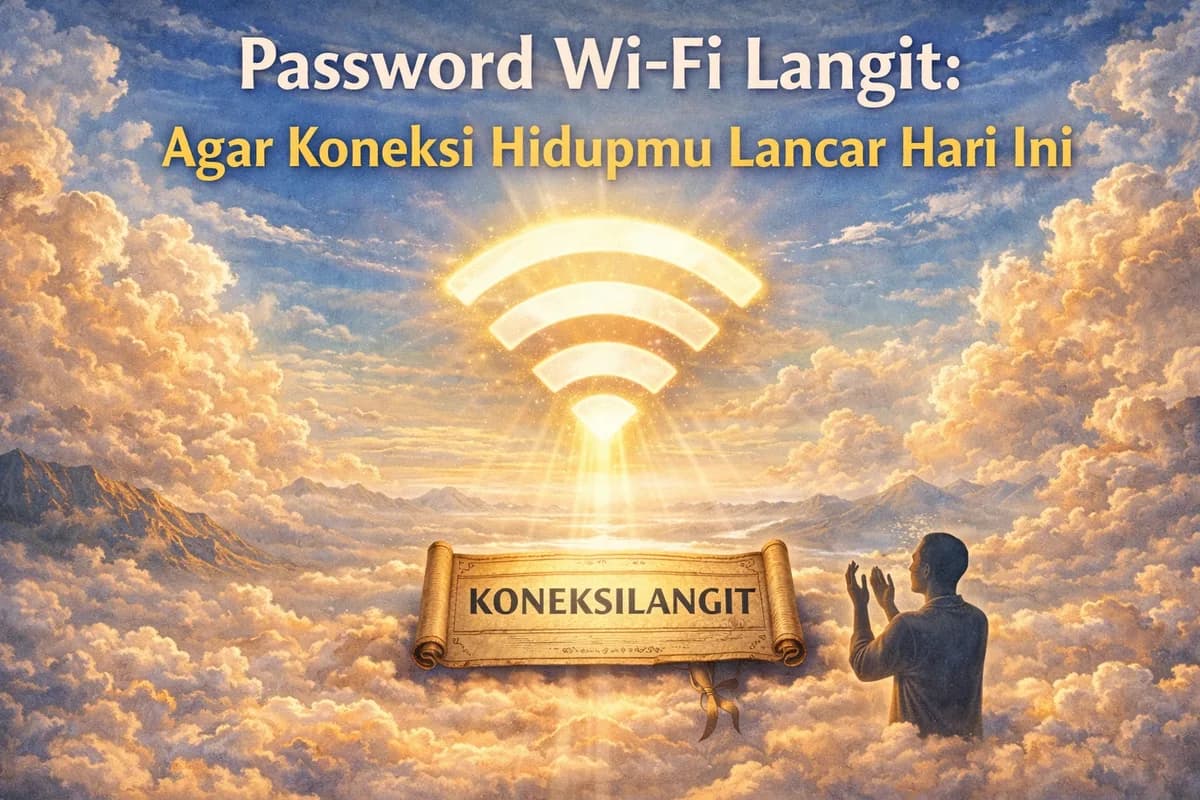 Password Wi-Fi Langit: Agar Koneksi Hidupmu Lancar Hari Ini