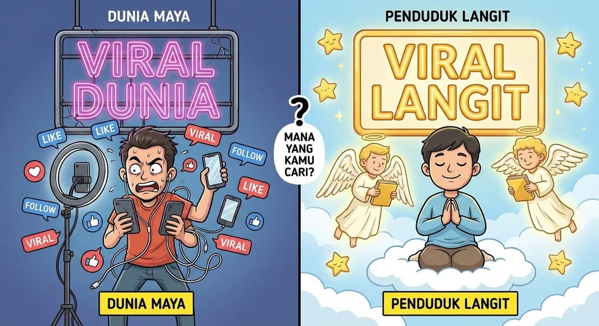 Viral di Dunia Maya vs Viral di Penduduk Langit: Mana yang Kamu Cari?