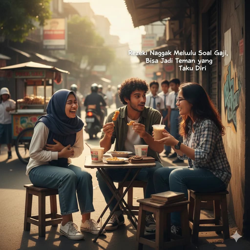 Rezeki Nggak Melulu Soal Gaji, Bisa Jadi Teman yang Tahu Diri