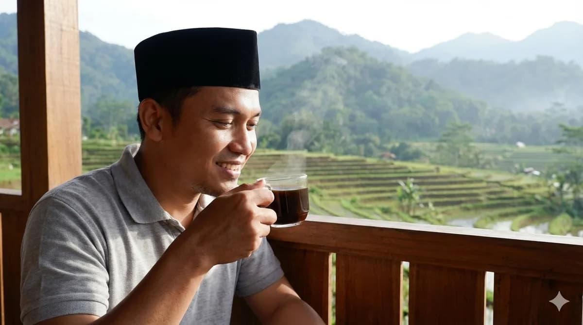 Menemukan Tuhan di Secangkir Kopi Pagi (dan Kenapa Dia Nggak Datang Pas Kita Tidur)