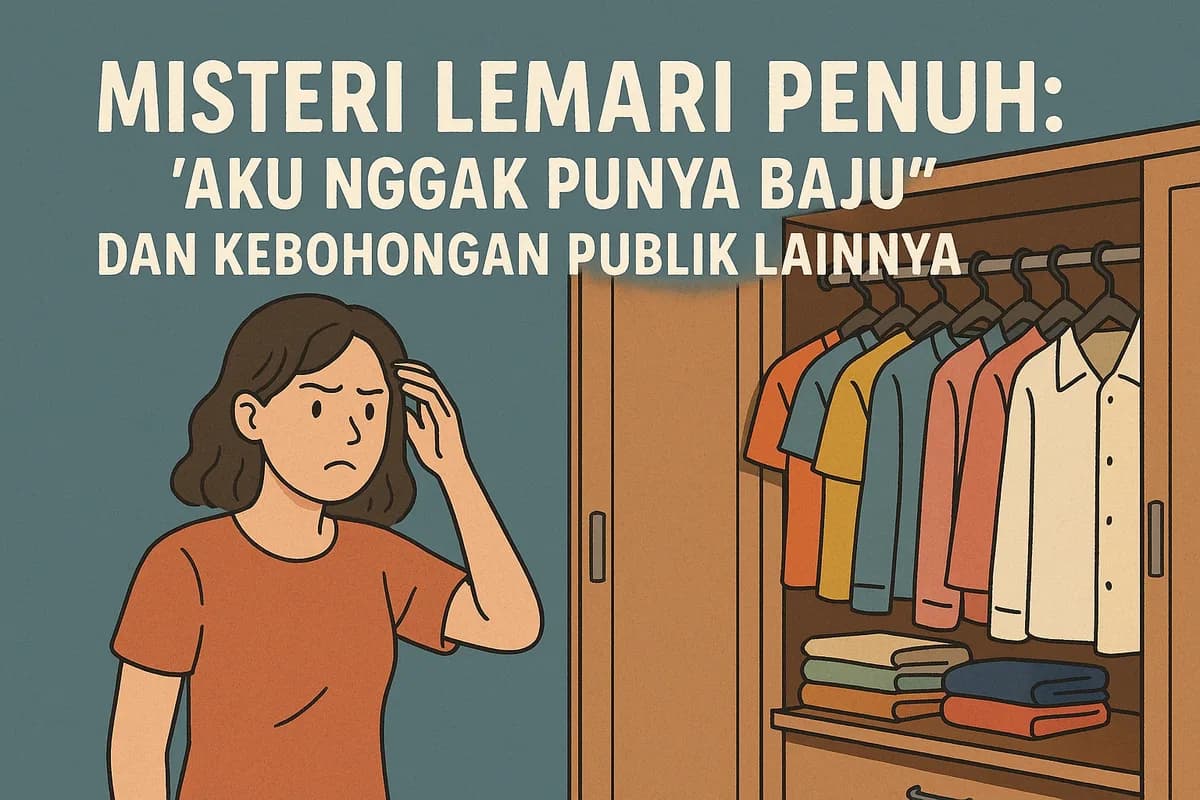 Misteri Lemari Penuh: "Aku Nggak Punya Baju" dan Kebohongan Publik Lainnya