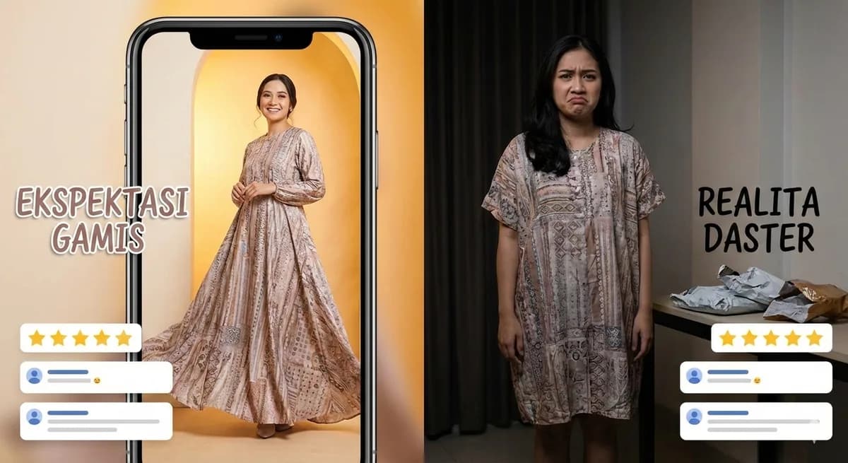 Review Jujur: Beli Baju Online VS Realita (Ekspektasi Gamis, Realita Daster)