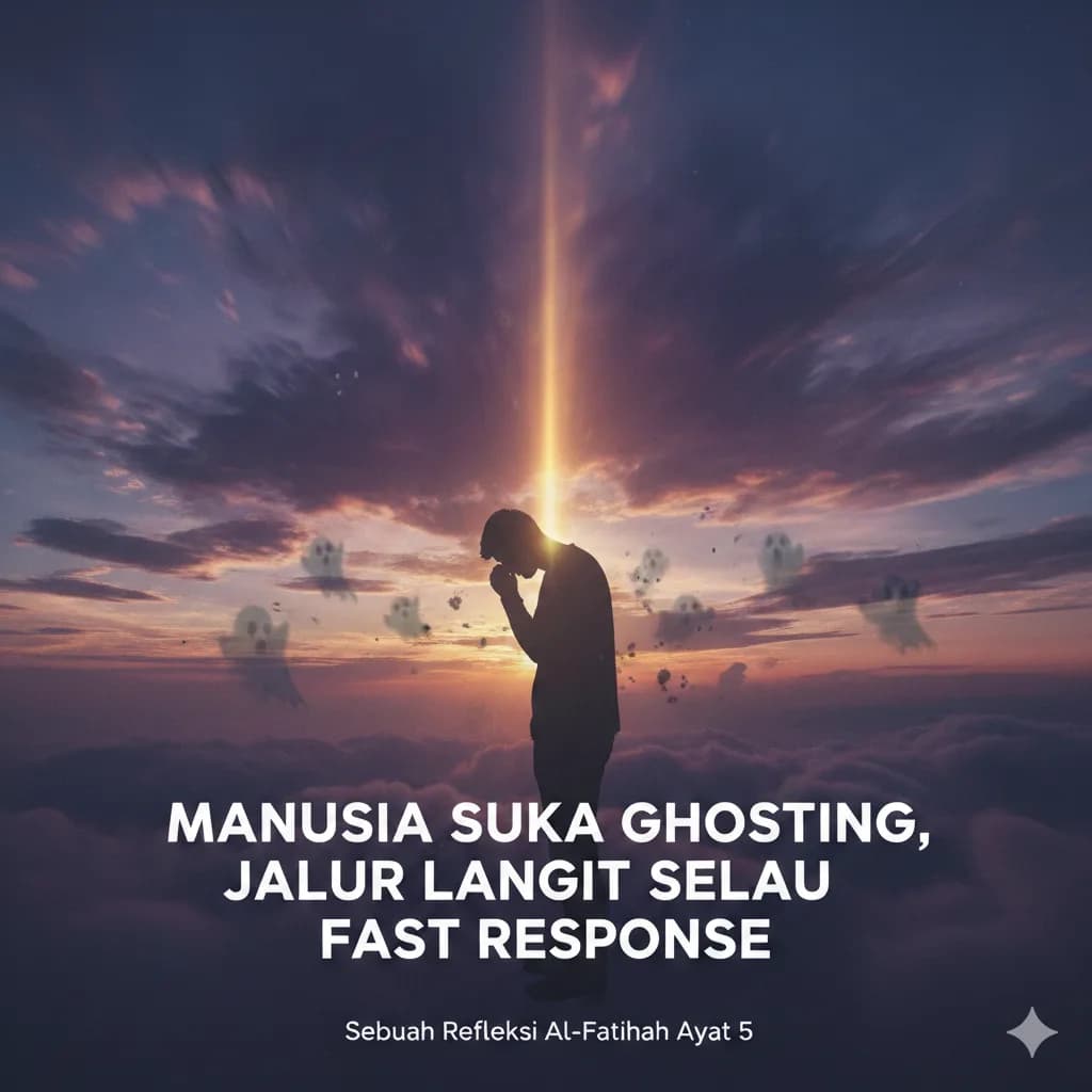 Manusia Suka Ghosting, Jalur Langit Selalu Fast Response: Sebuah Refleksi Al-Fatihah Ayat 5