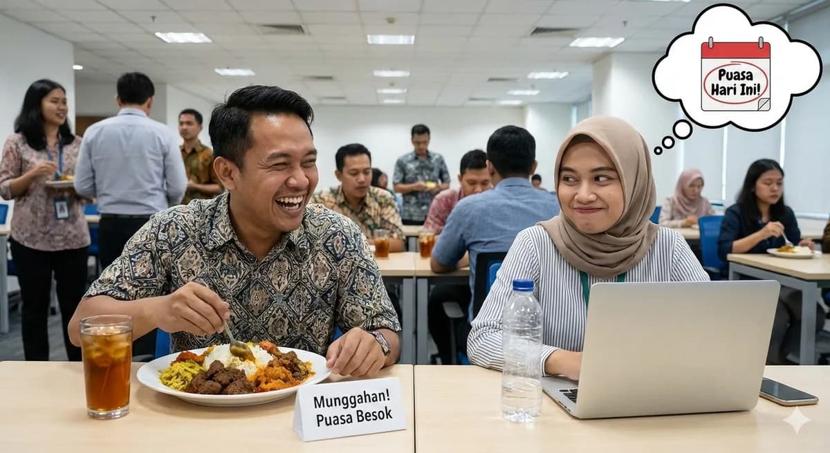 Puasa Hari Ini vs Besok: Seni Menghormati Teman yang Sedang 'Munggahan' di Sebelah Orang Puasa 