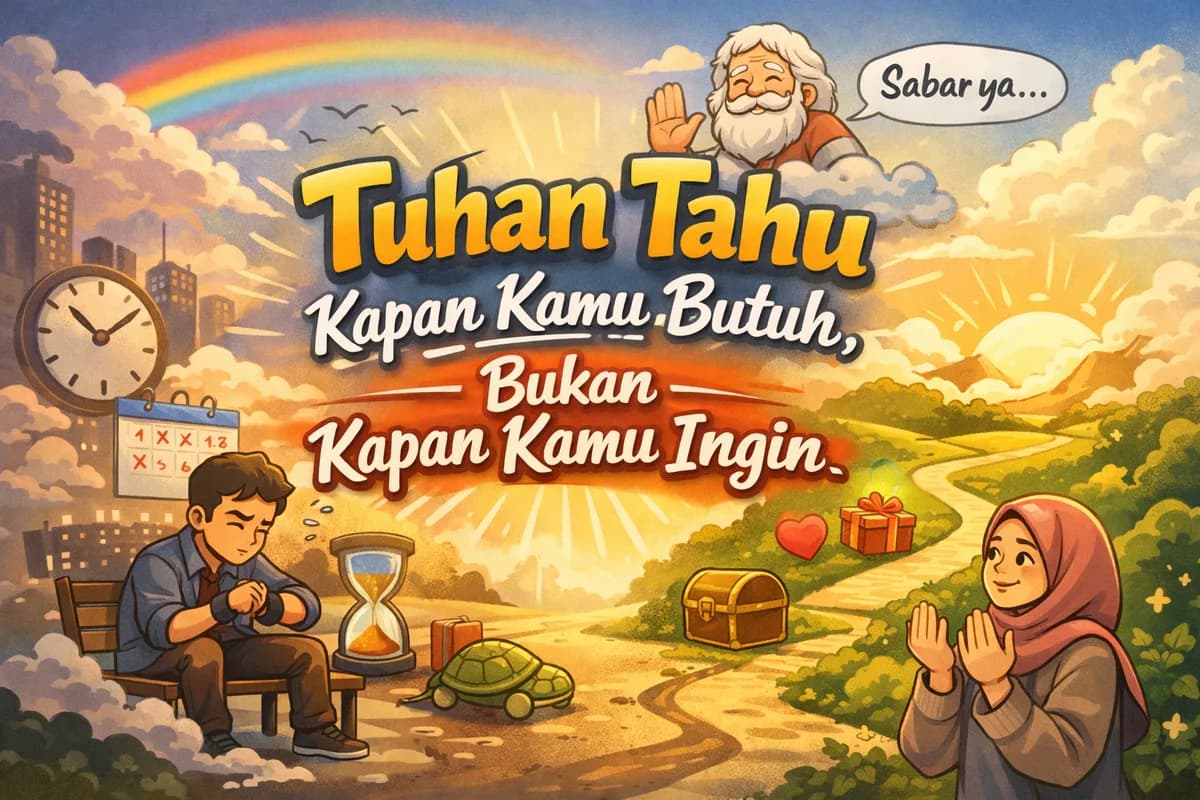 Tuhan Tahu Kapan Kamu Butuh, Bukan Kapan Kamu Ingin