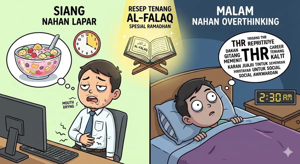Siang Nahan Lapar, Malam Nahan Overthinking? Ini Resep Tenang Al-Falaq Spesial Ramadhan