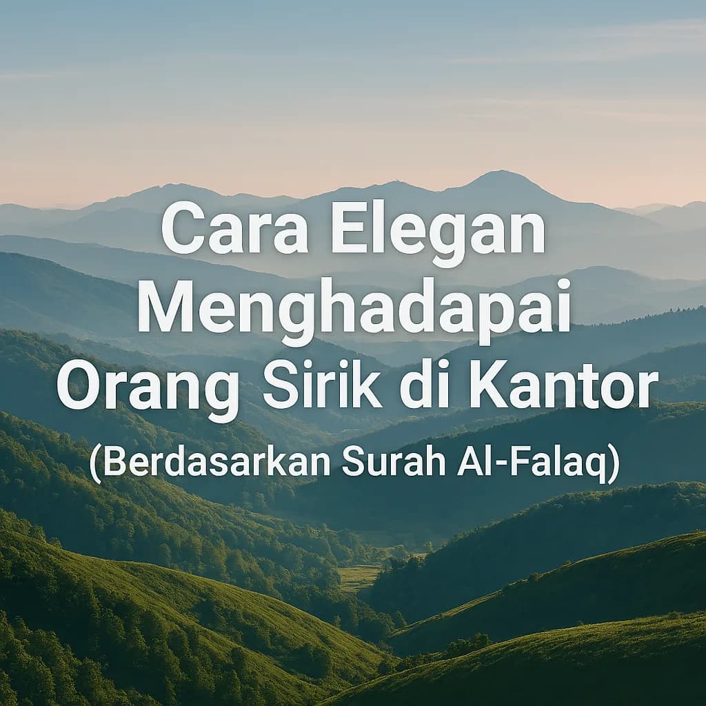 Cara Elegan Menghadapi Orang Sirik di Kantor (Berdasarkan Surah Al-Falaq)