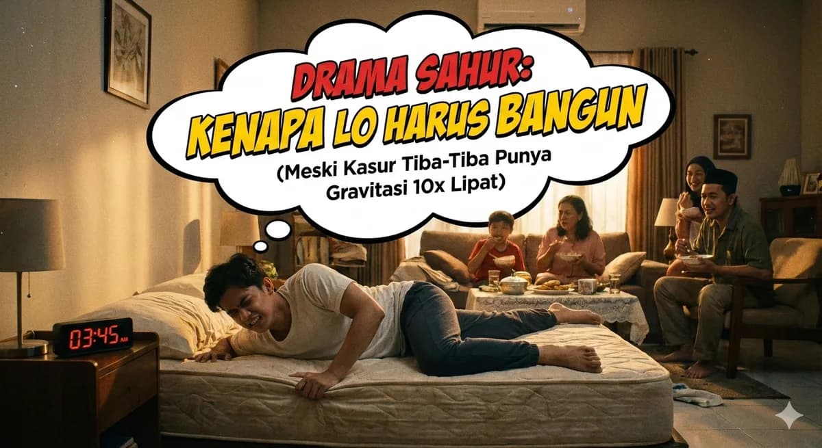 Drama Sahur: Kenapa Lo Harus Bangun (Meski Kasur Tiba-Tiba Punya Gravitasi 10x Lipat)