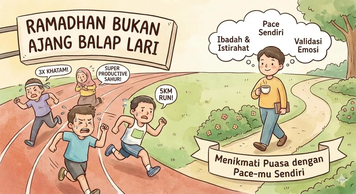 Ramadhan Bukan Ajang Balap Lari: Menikmati Puasa dengan Pace-mu Sendiri