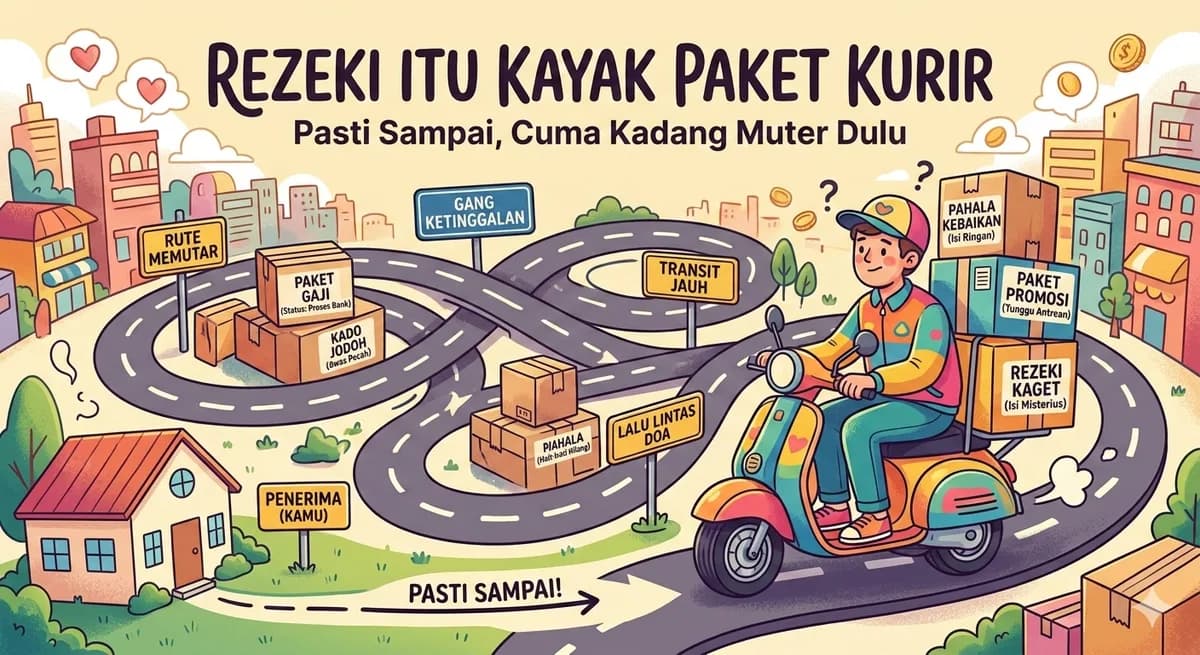 Rezeki Itu Kayak Paket Kurir: Pasti Sampai, Cuma Kadang Muter Dulu