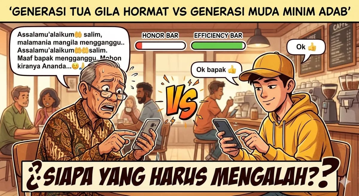 Generasi Tua Gila Hormat vs Generasi Muda Minim Adab: Siapa yang Harus Mengalah?