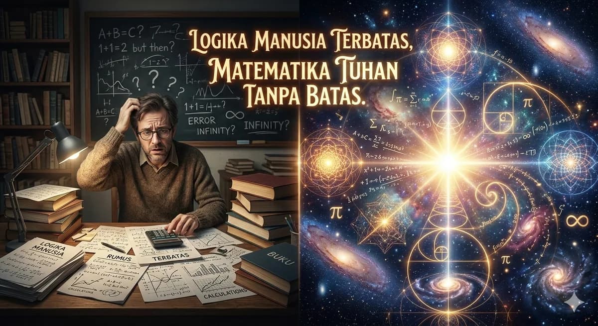 Logika Manusia Terbatas, Matematika Tuhan Tanpa Batas