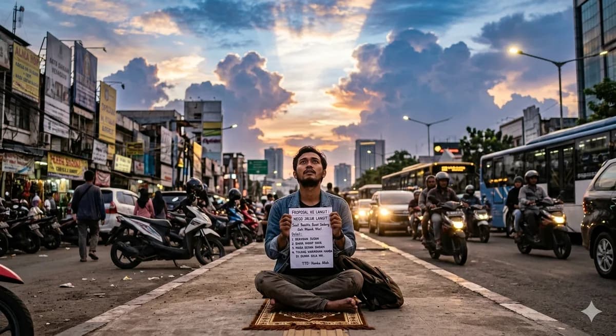 Proposal ke Langit Nego Jalur Langit Saat Realita Bumi Sedang Gak Masuk Akal