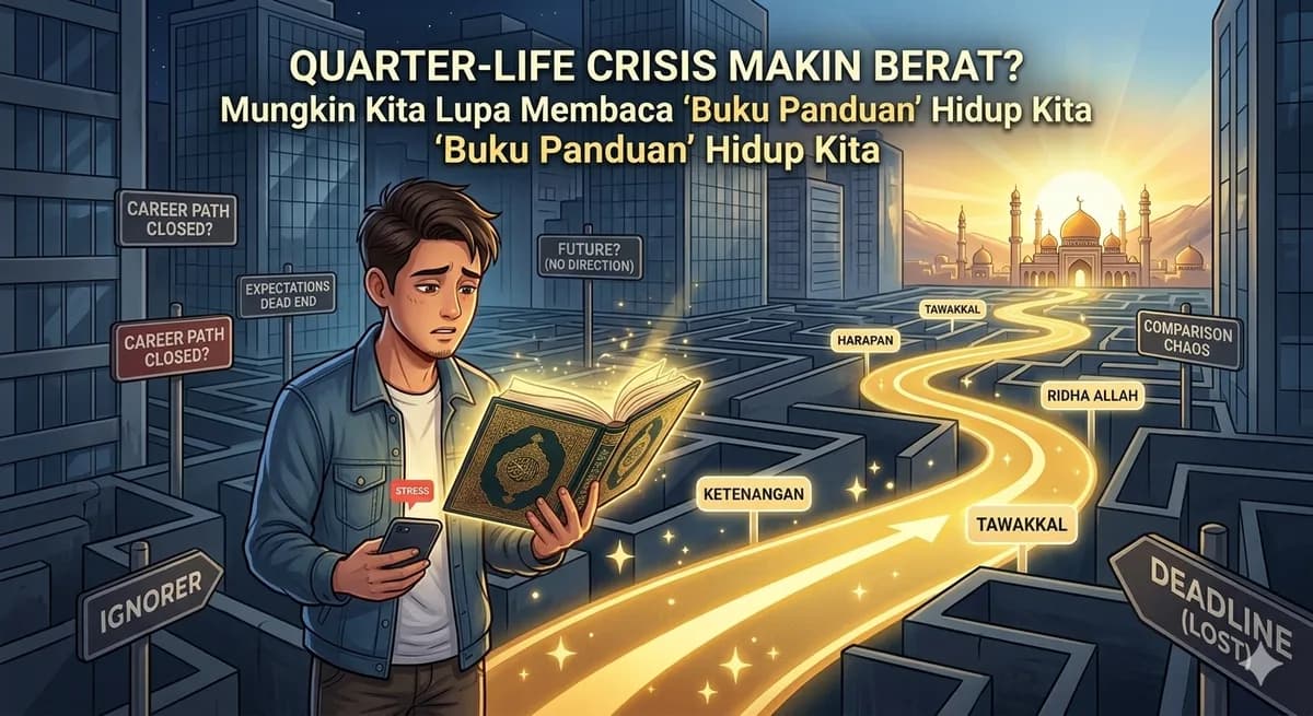 Quarter-Life Crisis Makin Berat? Mungkin Kita Lupa Membaca 'Buku Panduan' Hidup Kita
