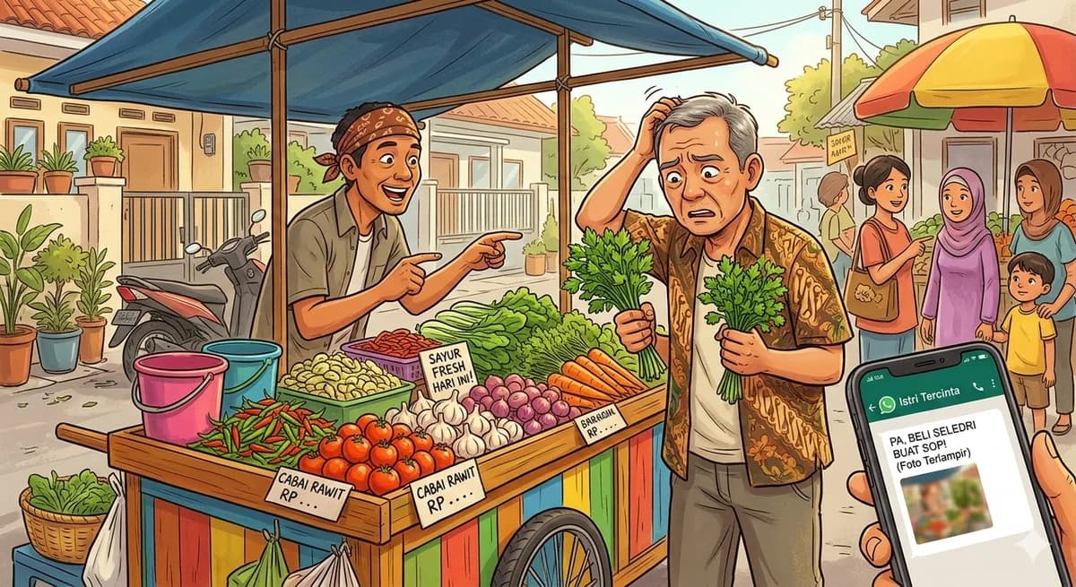 Kenapa Emak Hafal Harga Cabai Se-Kecamatan, Tapi Bapak Beli Seledri Malah Bawa Ketumbar?