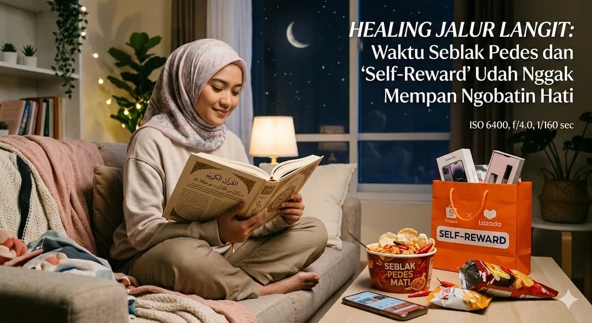 Healing Jalur Langit: Waktu Seblak Pedes dan 'Self-Reward' Udah Nggak Mempan Ngobatin Hati 