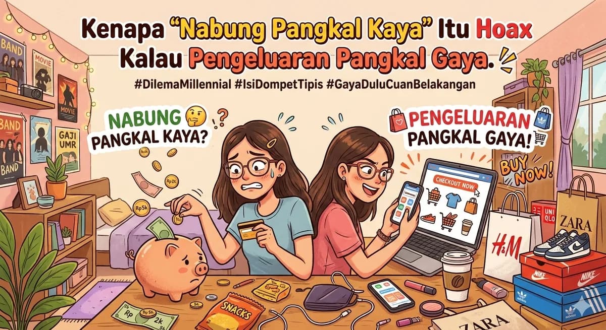 Kenapa "Nabung Pangkal Kaya" Itu Hoax Kalau Pengeluaran Pangkal Gaya
