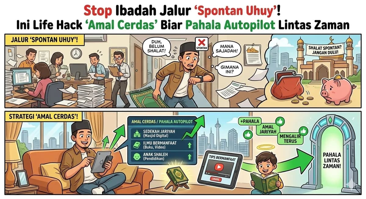Stop Ibadah Jalur "Spontan Uhuy"! Ini Life Hack "Amal Cerdas" Biar Pahala Autopilot Lintas Zaman