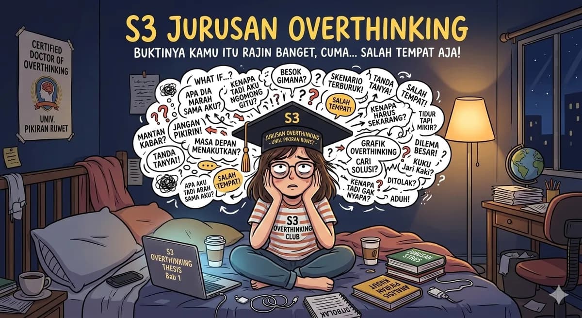 S3 Jurusan Overthinking: Buktinya Kamu Itu Rajin Banget, Cuma... Salah Tempat Aja!