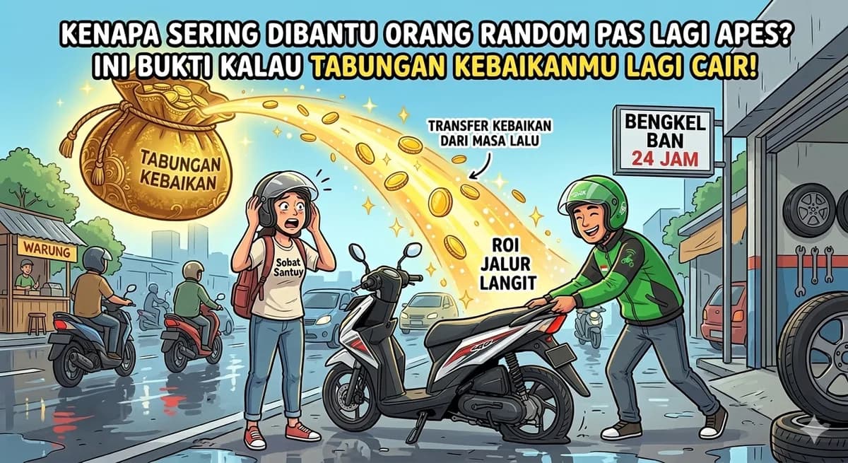 Kenapa Sering Dibantu Orang Random Pas Lagi Apes? Ini Bukti Kalau Tabungan Kebaikanmu Lagi Cair!