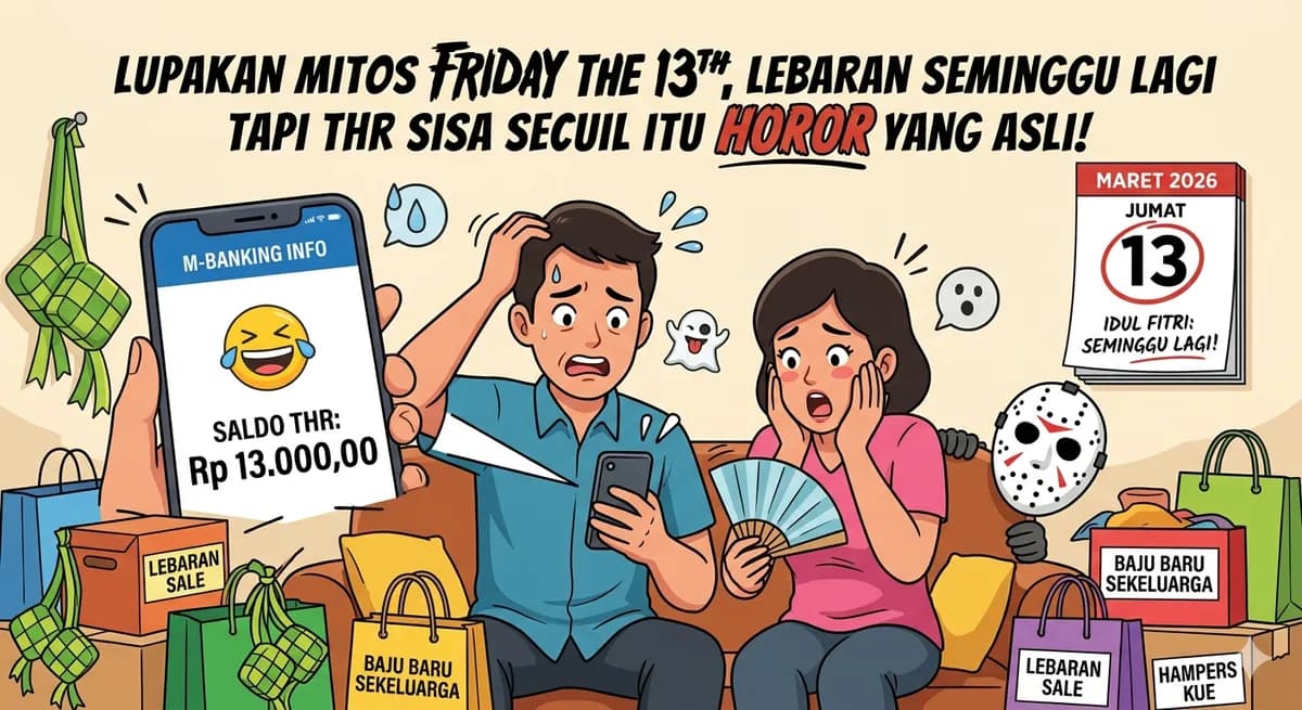 Lupakan Mitos Friday the 13th, Lebaran Seminggu Lagi Tapi THR Sisa Secuil Itu Horor yang Asli!