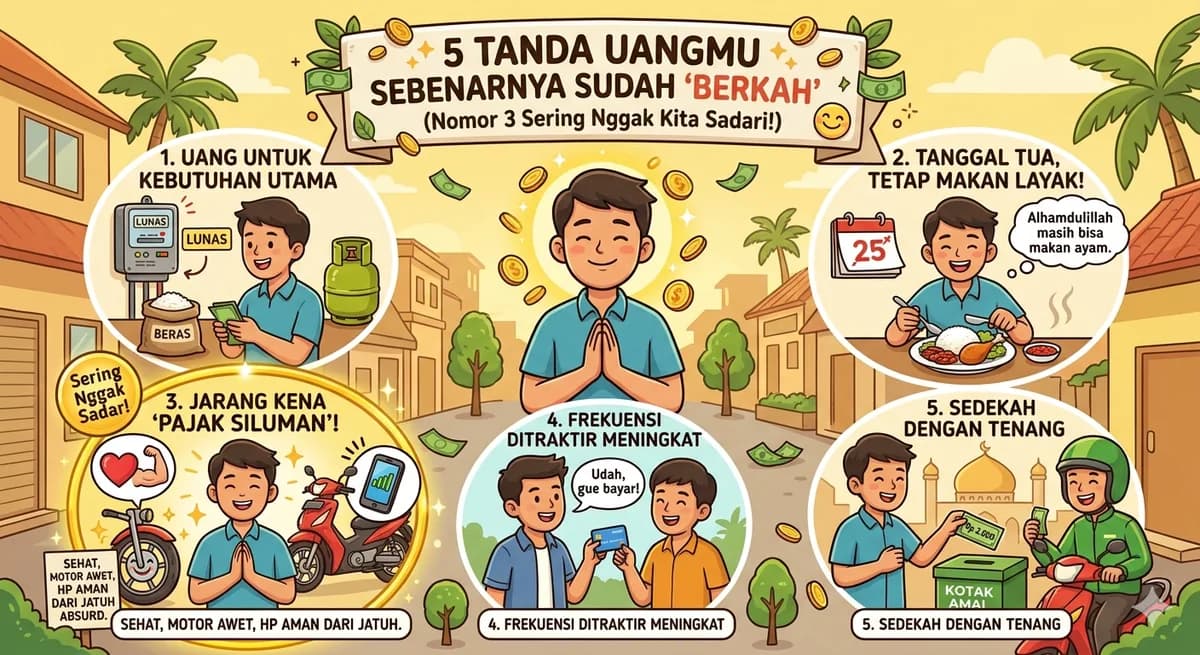 5 Tanda Uangmu Sebenarnya Sudah 'Berkah' (Nomor 3 Sering Nggak Kita Sadari!