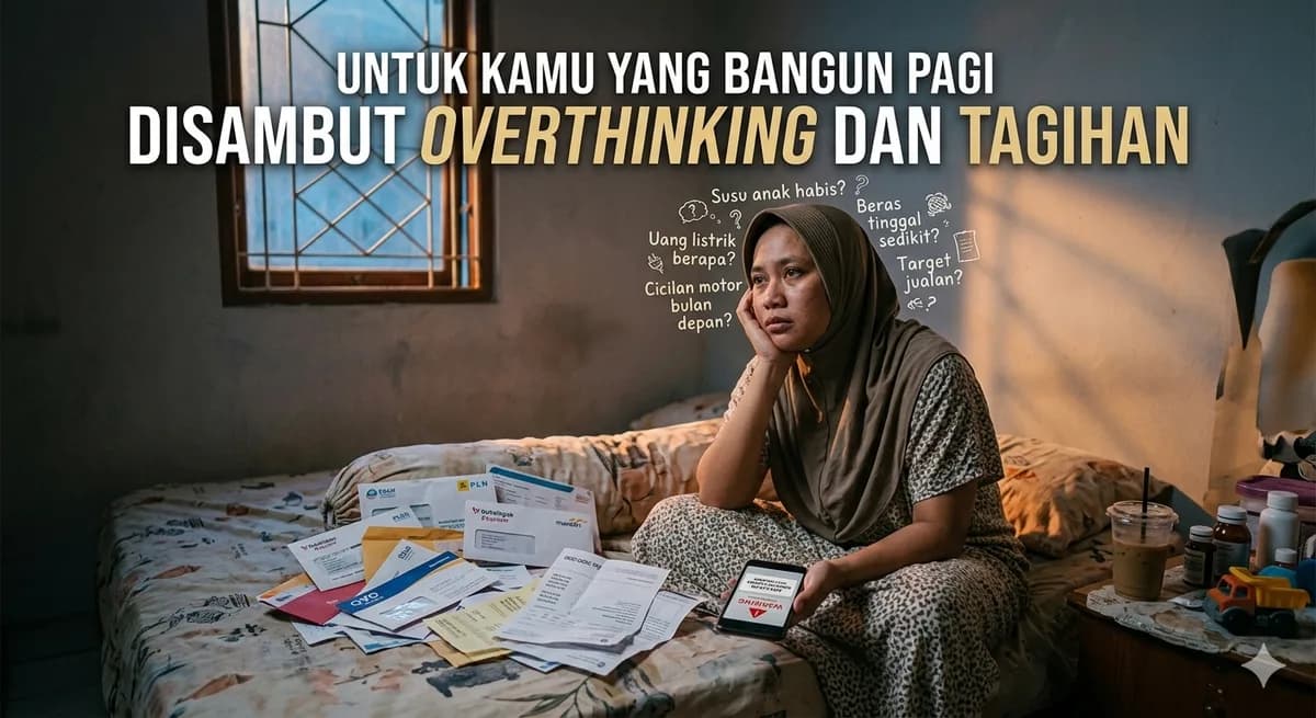 Untuk Kamu yang Bangun Pagi Disambut Overthinking dan Tagihan