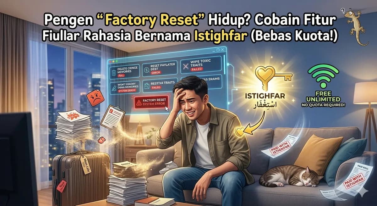 Pengen "Factory Reset" Hidup? Cobain Fitur Rahasia Bernama Istighfar (Bebas Kuota!)