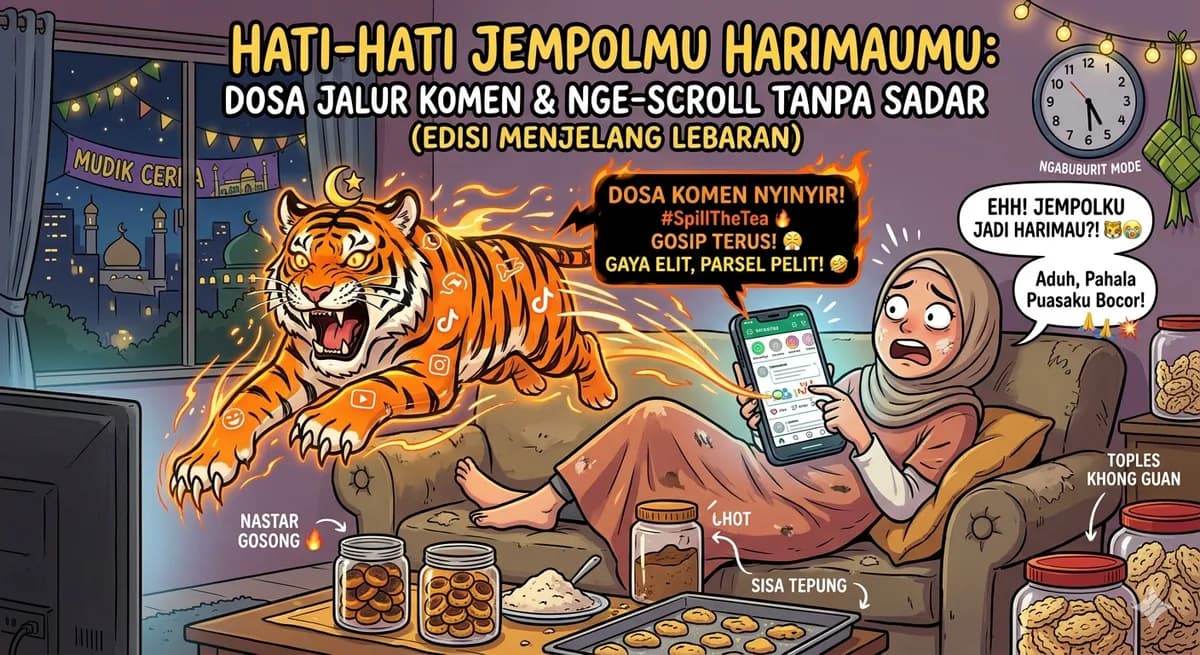 Hati-hati, Jempolmu Harimaumu: Dosa Jalur Komen dan Nge-Scroll Tanpa Sadar (Edisi Menjelang Lebaran)