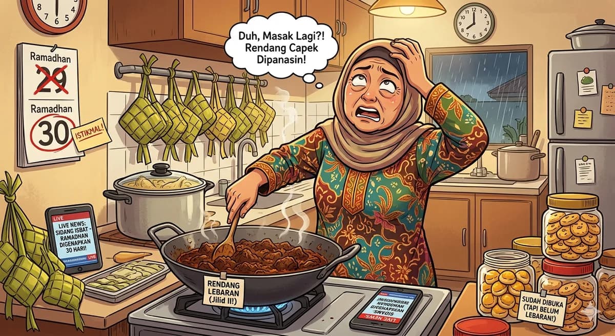 Tragedi Rendang Dipanasin Lagi: Drama Kocak Warga +62 Menyambut Istikmal Ramadhan