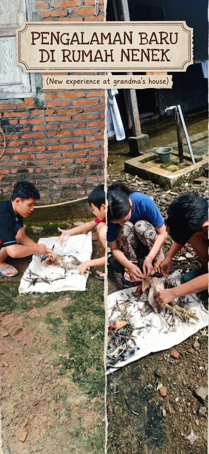Bukan Main Gadget, Liburan di Kampung Malah Jadi 'Jagal Dadakan': Drama Potong Ayam di Rumah Nenek