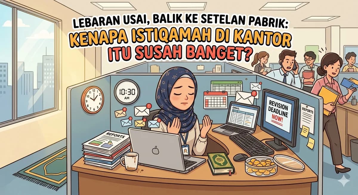 Lebaran Usai, Balik ke Setelan Pabrik: Kenapa Istiqamah di Kantor Itu Susah Banget?