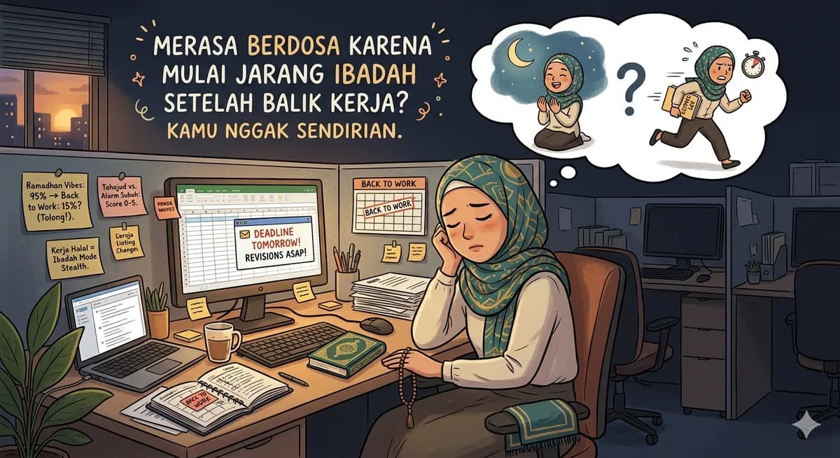 Merasa Berdosa Karena Mulai Jarang Ibadah Setelah Balik Kerja? Kamu Nggak Sendirian