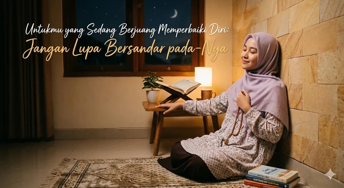 Untukmu yang Sedang Berjuang Memperbaiki Diri: Jangan Lupa Bersandar pada-Nya