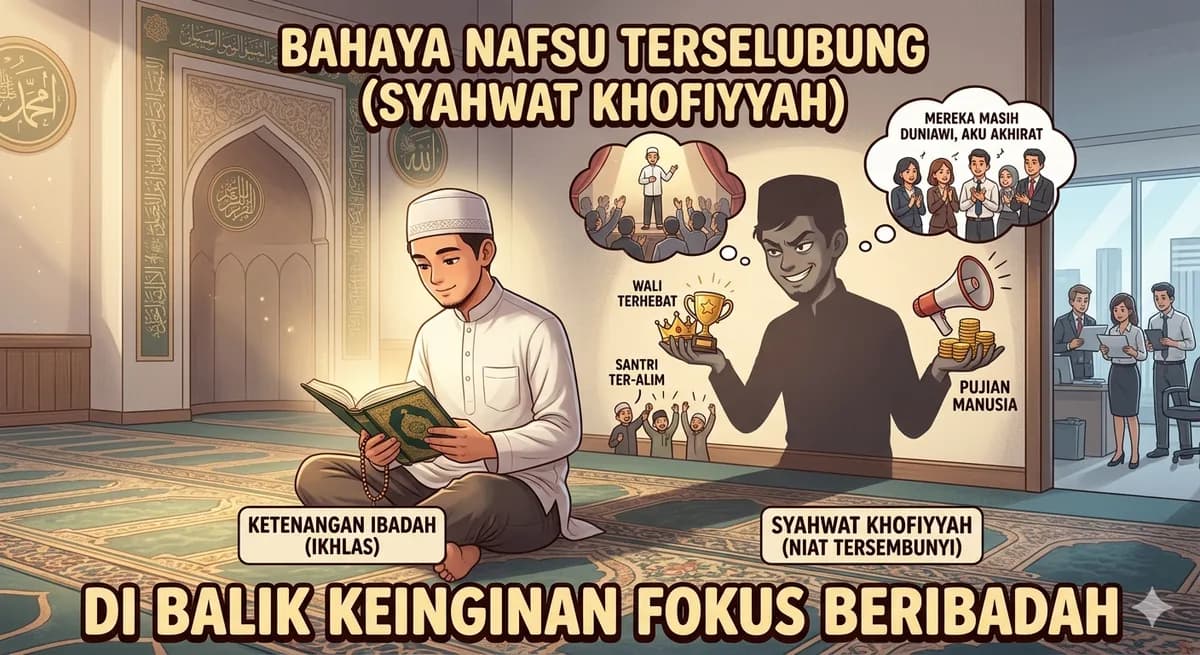 Bahaya Nafsu Terselubung (Syahwat Khofiyyah) di Balik Keinginan Fokus Beribadah