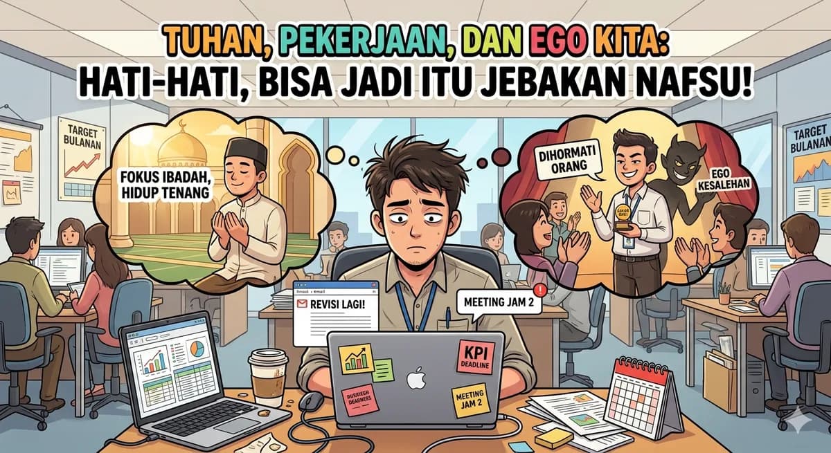 Tuhan, Pekerjaan, dan Ego Kita: Hati-hati, Bisa Jadi Itu Jebakan Nafsu!