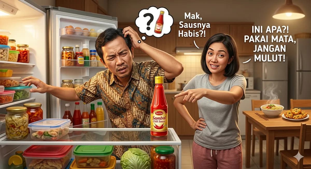 Misteri Medis Rumah Tangga: Diagnosis "Sindrom Mata Suami" di Depan Kulkas (dan Tragedi Saus Sambal)